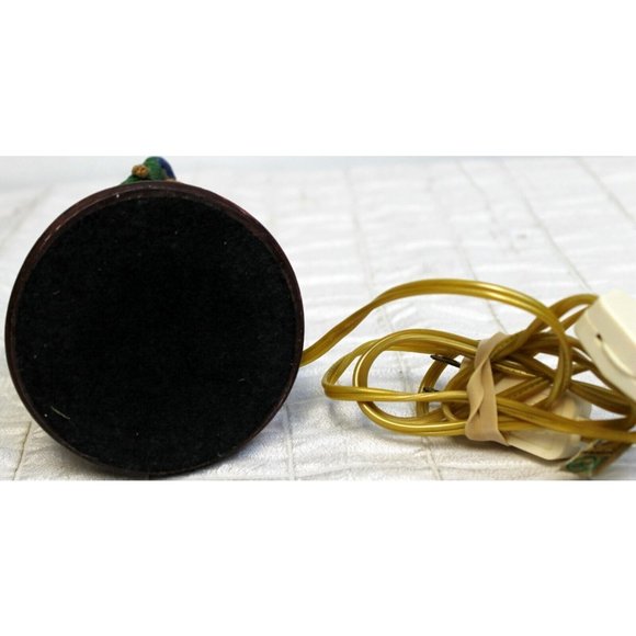 Faux Carved Wood Christmas Santa Table Accent Lamp Holiday Decor Night Light - Picture 6 of 9